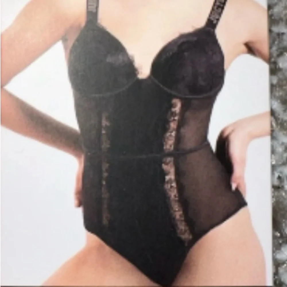 Juicy Couture  - push-up lace&mesh Bodysuit pink‎